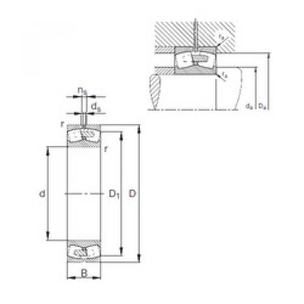 spherical roller bearing axial load 24080-E1A-MB1 FAG #1 image