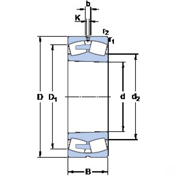 spherical roller bearing axial load 239/710 CAK/W33 SKF #1 image