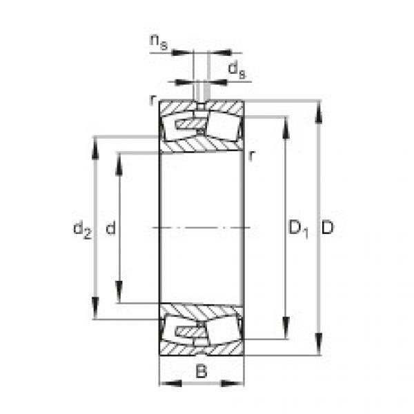 spherical roller bearing axial load 24064-E1A-K30-MB1 FAG #1 image