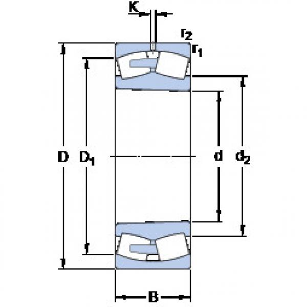 spherical roller bearing axial load 248/1120 CAK30FA/W20 SKF #1 image