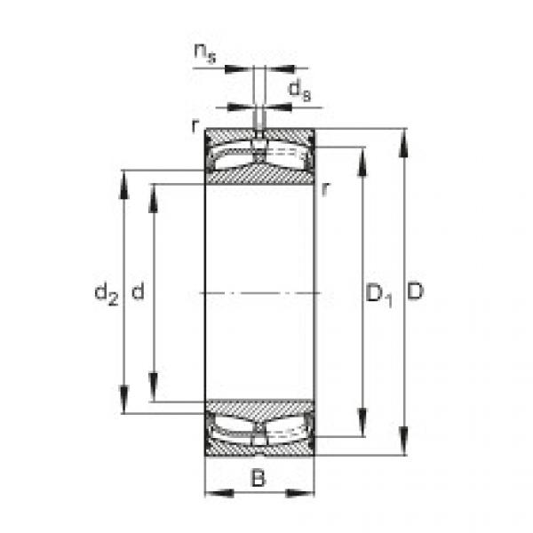 spherical roller bearing axial load 24028-E1-2VSR FAG #1 image