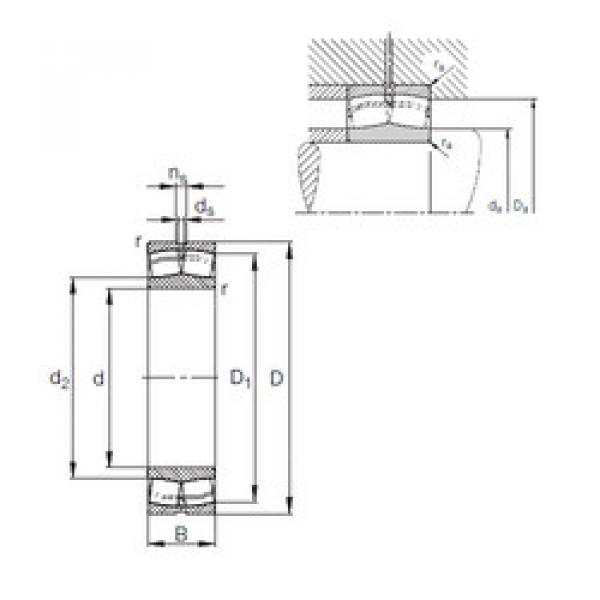 spherical roller bearing axial load 24188-E1 FAG #1 image