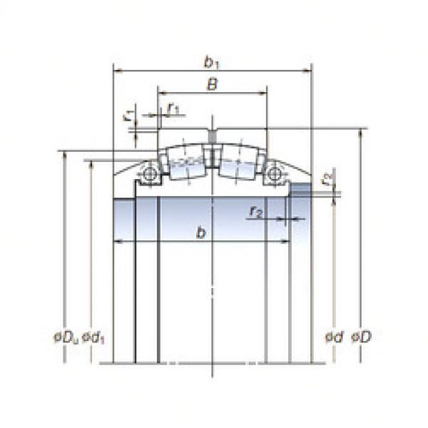 spherical roller bearing axial load 950SLPT1451 NSK #1 image