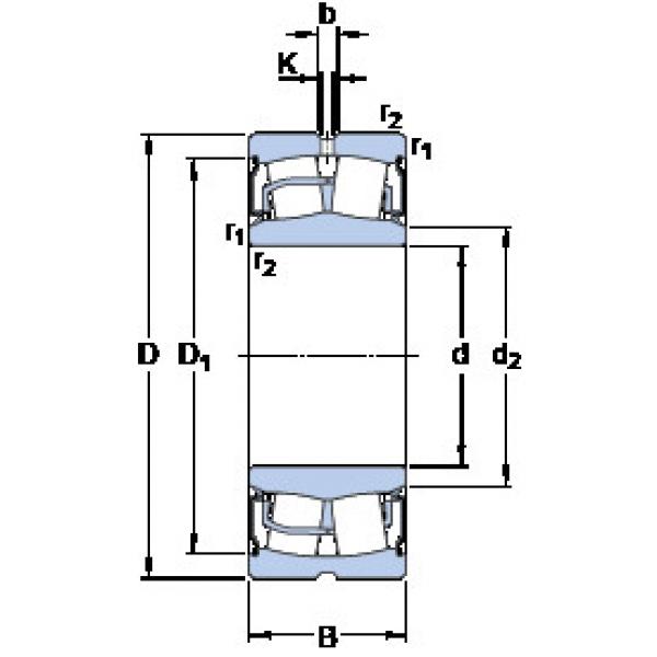 spherical roller bearing axial load BS2-2208-2RS/VT143 SKF #1 image