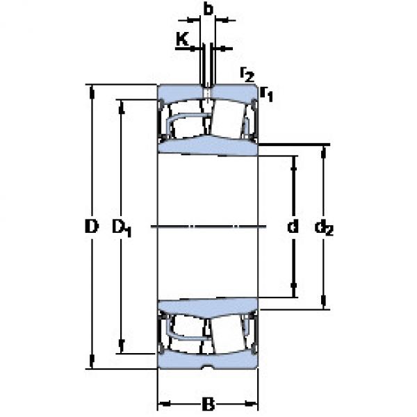 spherical roller bearing axial load BS2-2208-2RSK/VT143 SKF #1 image