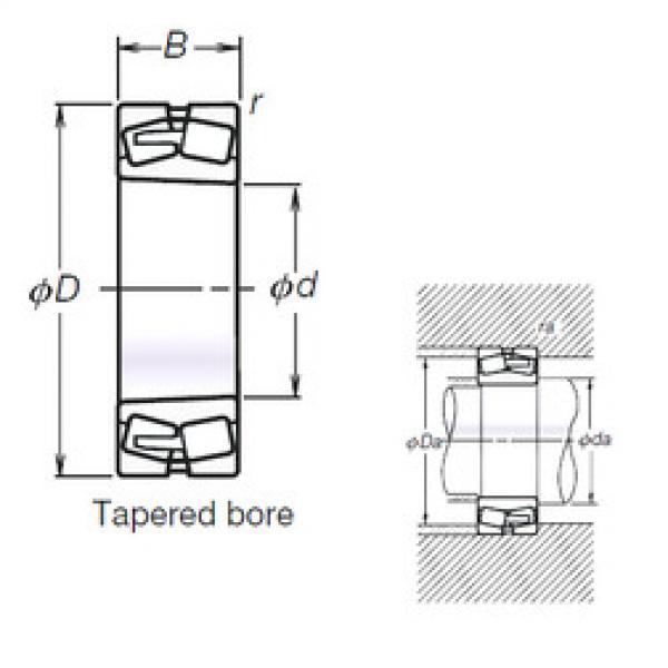 spherical roller bearing axial load TL22228CDKE4 NSK #1 image