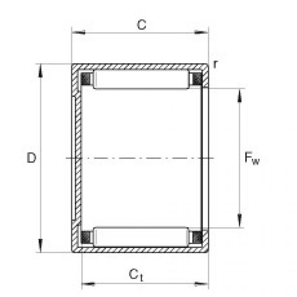 needle roller thrust bearing catalog BK0609 INA #1 image