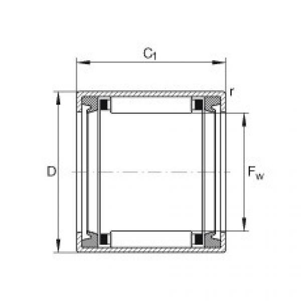 needle roller thrust bearing catalog HK0812-2RS INA #1 image