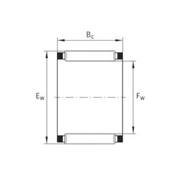 needle roller bearing sleeve K28X34X17 INA #1 image