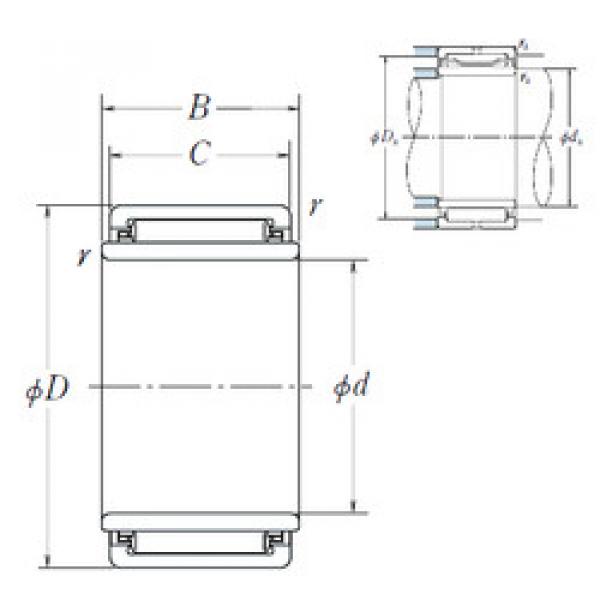 needle roller bearing sleeve LM121912 NSK #1 image