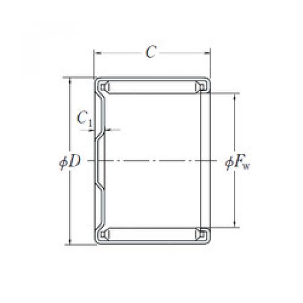 needle roller bearing sleeve MF-3016 NSK #1 image