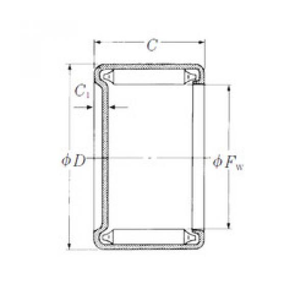 needle roller bearing sleeve MF-58 NSK #1 image