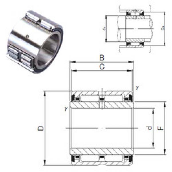 needle roller bearing sleeve NA 6908UU JNS #1 image