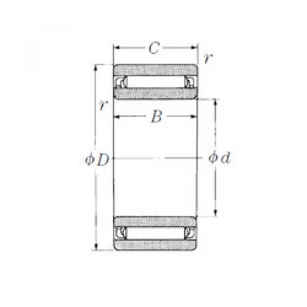 needle roller bearing sleeve NAF102213 NSK #1 image