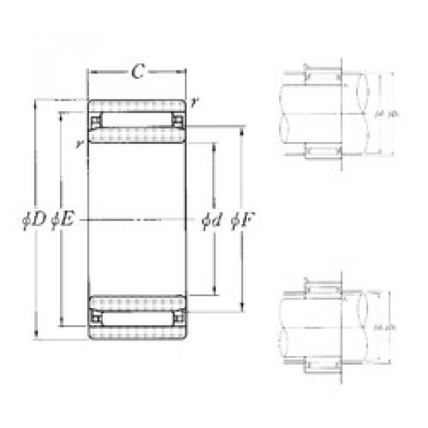 needle roller bearing sleeve NAO-10×22×13 NTN #1 image