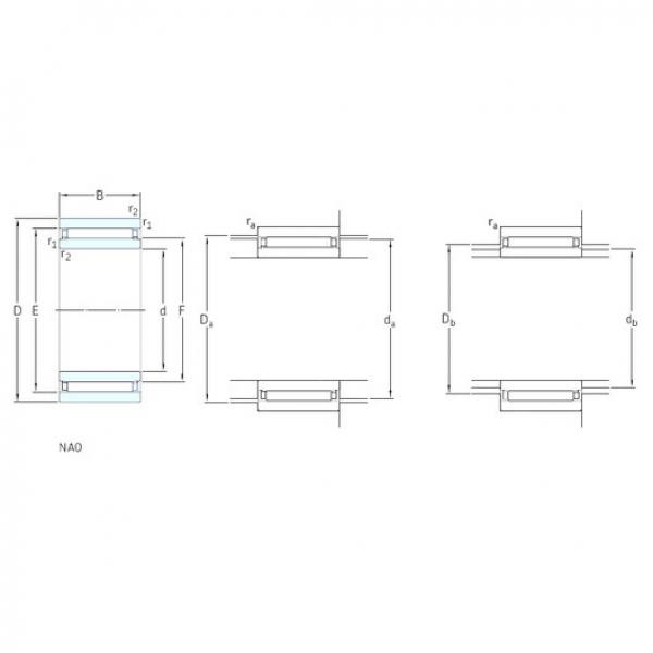 needle roller bearing sleeve NAO12x28x12 SKF #1 image