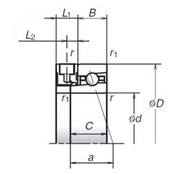 angular contact ball bearing installation 80BNR19XE NSK #1 image