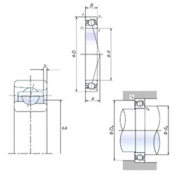 angular contact ball bearing installation 80BER10H NSK #1 image