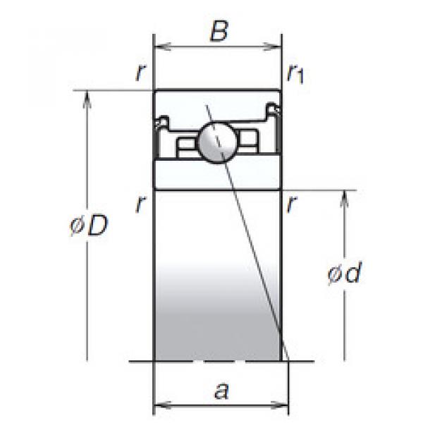 angular contact ball bearing installation 80BER20HV1V NSK #1 image