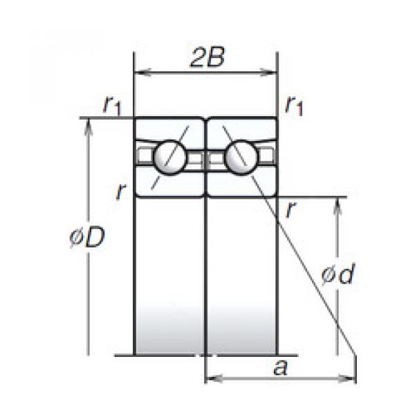 angular contact ball bearing installation 80BAR10H NSK #1 image