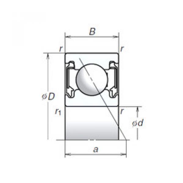 angular contact ball bearing installation 8BSA10T1X NSK #1 image