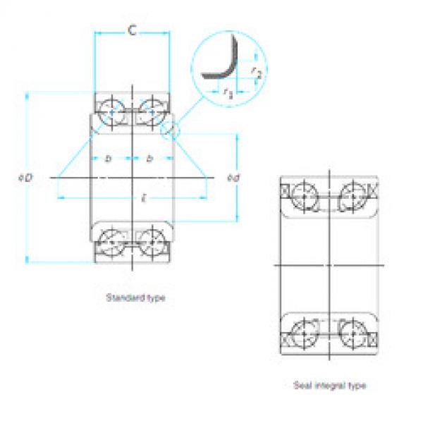 angular contact ball bearing installation DAC42840037 ISO #1 image
