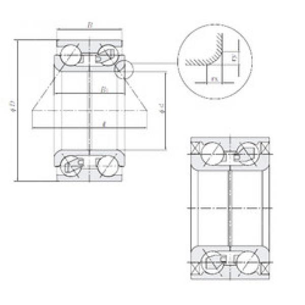 angular contact ball bearing installation AU0701-4LL/L588 NTN #1 image