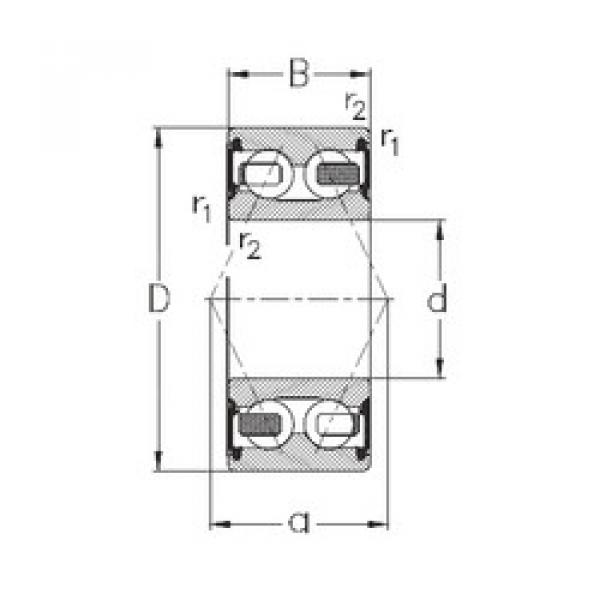 angular contact thrust bearings 3202-B-2RSR-TV NKE #5 image