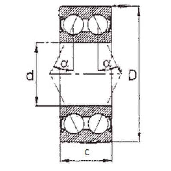 angular contact thrust bearings 5206-2RS FBJ #5 image