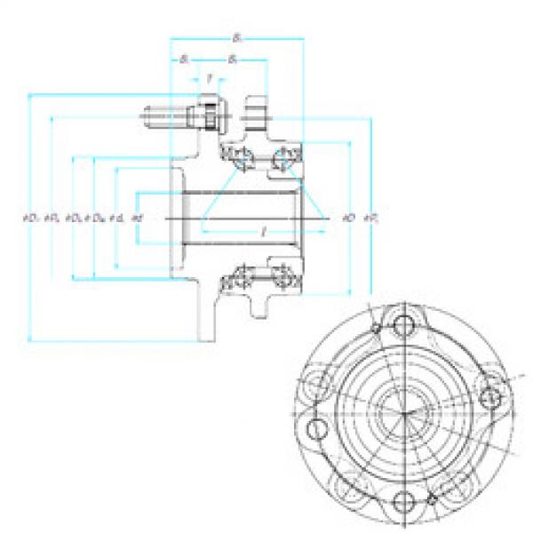 angular contact thrust bearings 58BWKH03 NSK #5 image