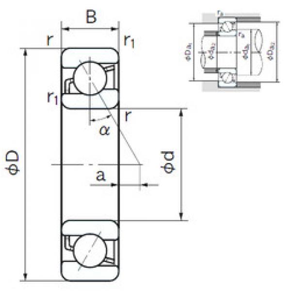 angular contact ball bearing installation 7301 NACHI #1 image