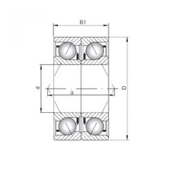 angular contact thrust bearings 7011 CDB ISO #5 image
