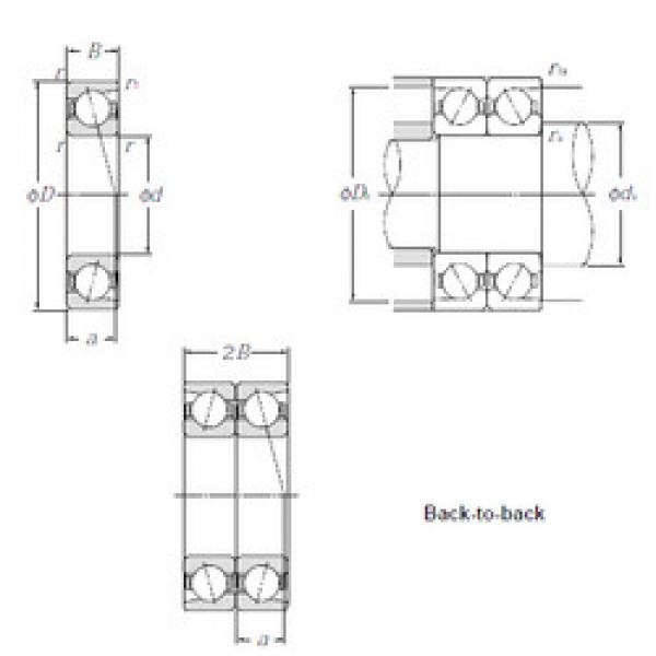 angular contact ball bearing installation 7301BDB NTN #1 image