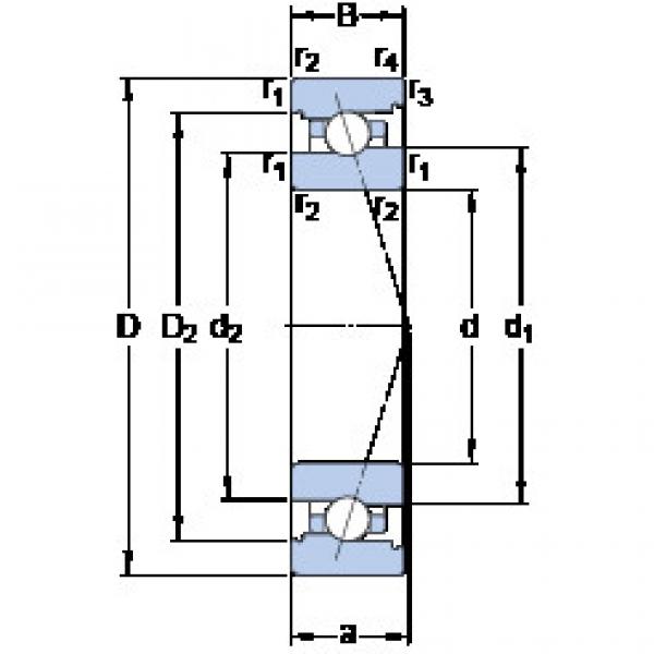 Angular Contact Ball Bearings 71906 ACB/P4A SKF #1 image