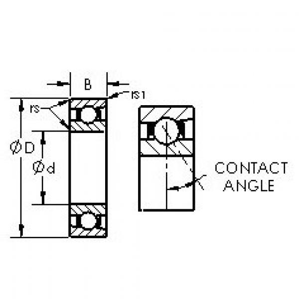 angular contact thrust bearings 7017C AST #5 image