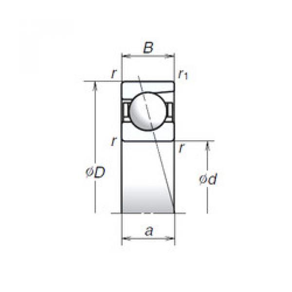 angular contact thrust bearings 707A NSK #5 image