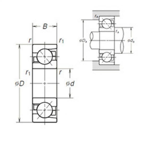 angular contact ball bearing installation 7305BEA NSK #1 image