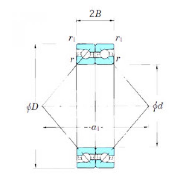 angular contact ball bearing installation ACT006BDB KOYO #1 image