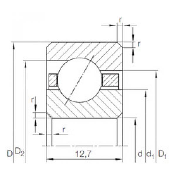 angular contact ball bearing installation CSED 1603) INA #1 image