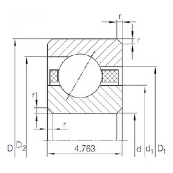 angular contact ball bearing installation CSEAA 015 TN INA #1 image