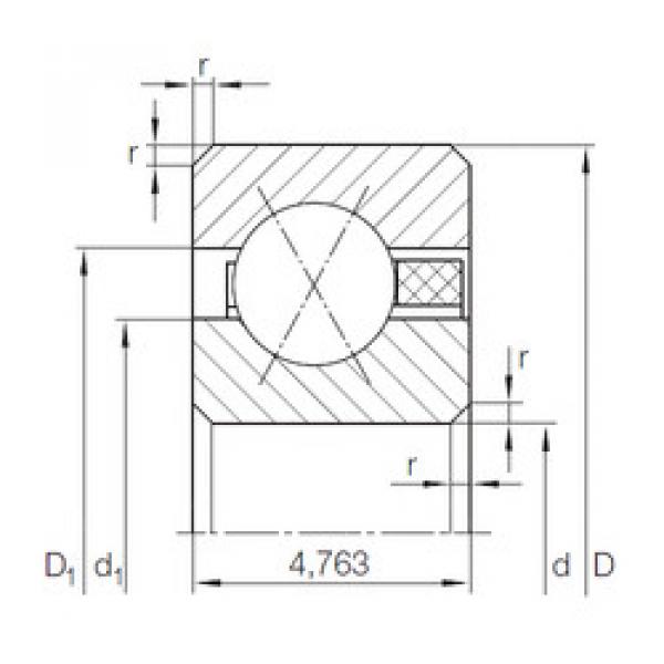 angular contact ball bearing installation CSXAA 010 TN INA #1 image