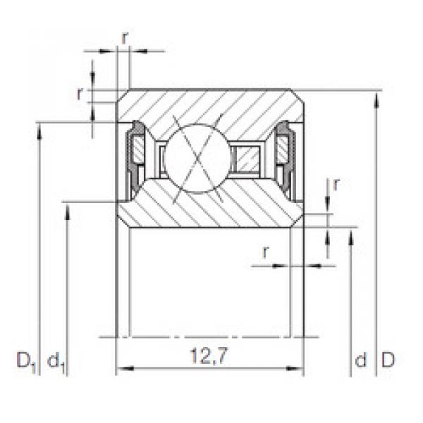 angular contact ball bearing installation CSXU 050.2RS INA #1 image