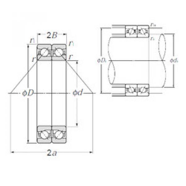 angular contact ball bearing installation HTA005DB NTN #1 image