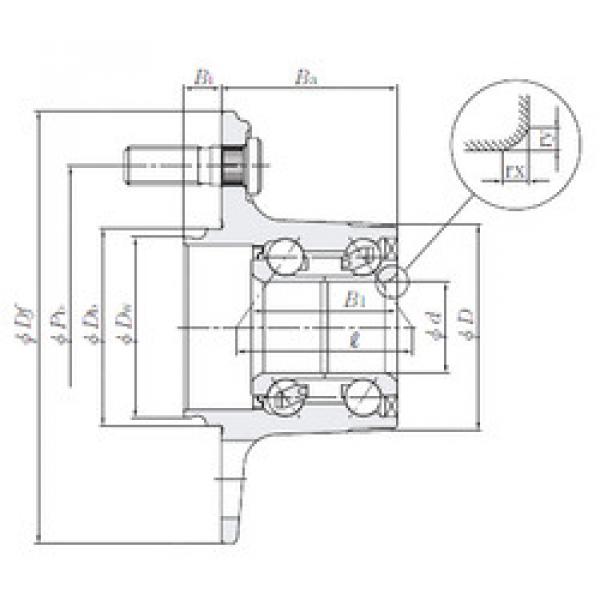 angular contact ball bearing installation HUB002-6 NTN #1 image