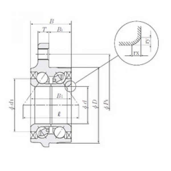 angular contact ball bearing installation HUB009-2 NTN #1 image