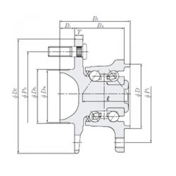 angular contact ball bearing installation HUB232-8 NTN #1 image