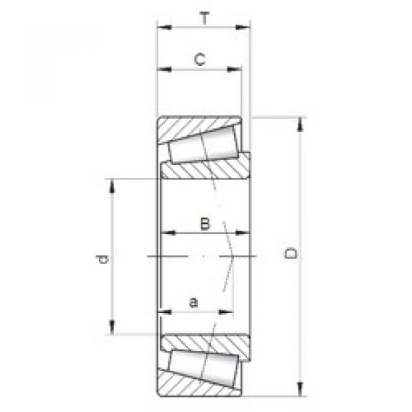 tapered roller dimensions bearings 33017 ISO #1 image