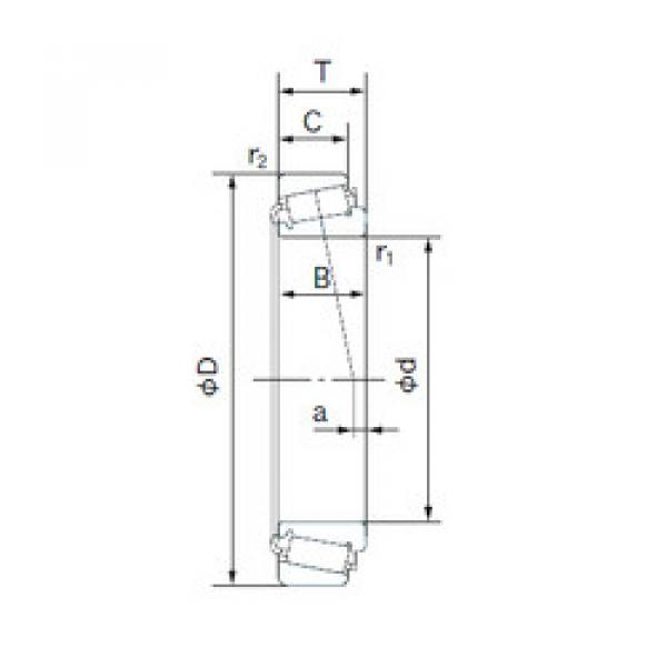 tapered roller bearing axial load A6067/A6157 NACHI #1 image