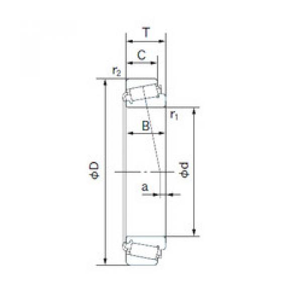 tapered roller dimensions bearings 33287/33462 NACHI #1 image