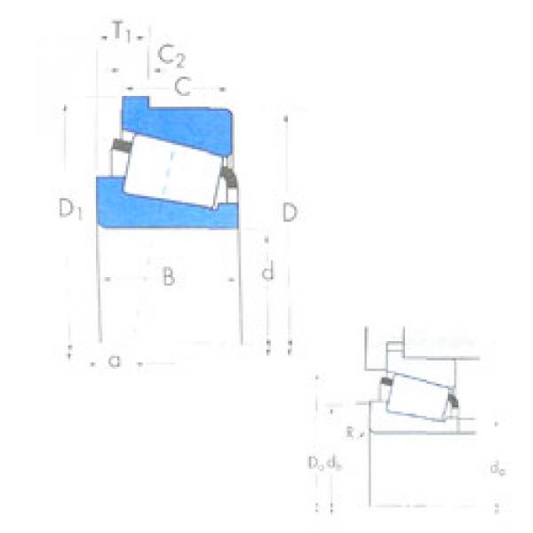 tapered roller dimensions bearings 33287/33462B Timken #1 image